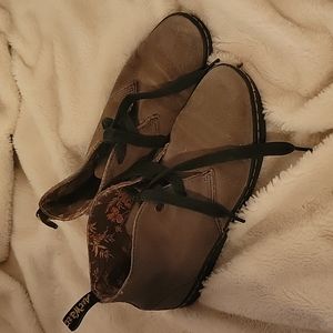 Dr. Martens Henny Taupe Suede Lace Boots US women's 8